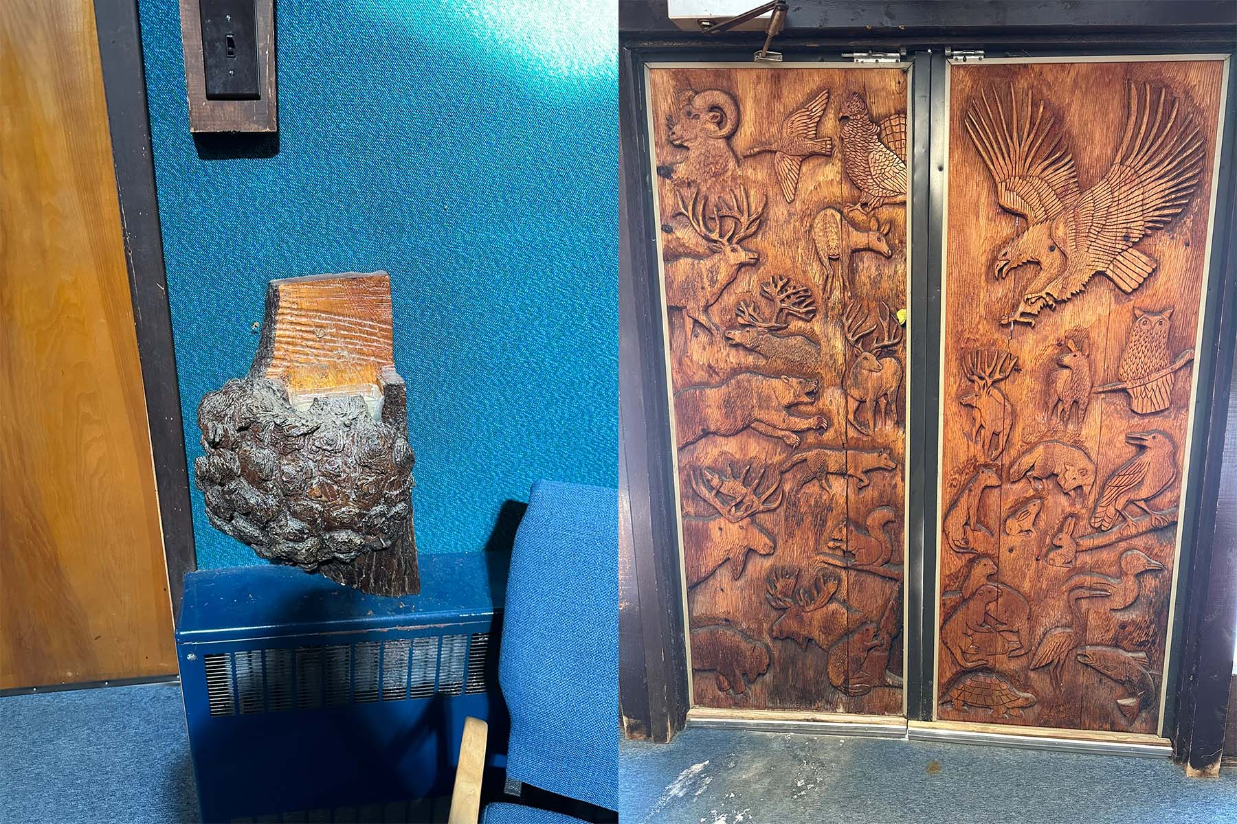 A display just inside of our Church ; the rear of our front door