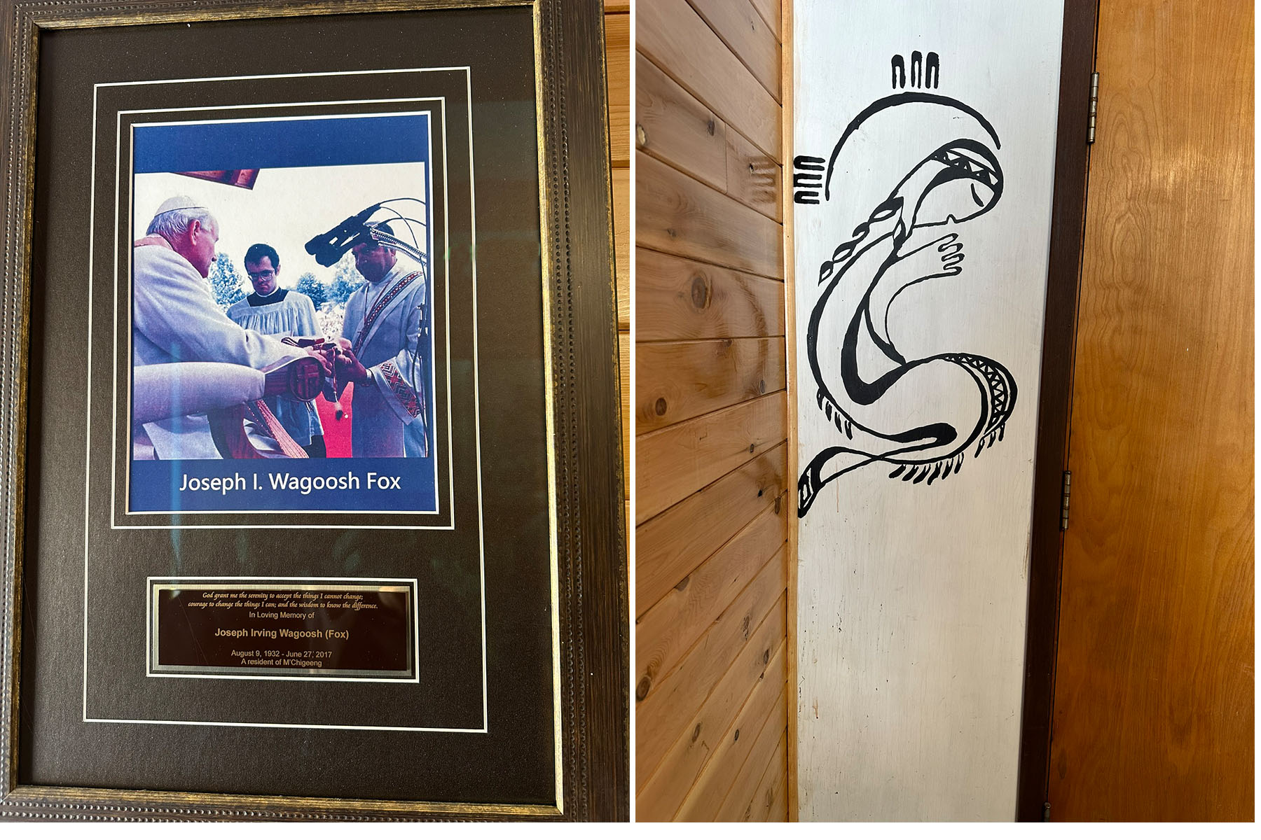 Joseph Fox received the  blessings of the Pope in Midland September 1984